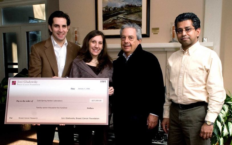 Joni Gladowsky Breast Cancer Foundation funds innovative breast cancer research at Cold Spring Harbor Laboratory