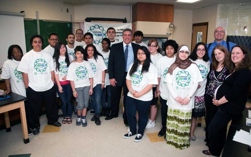 DNA Day for Brentwood students highlights National Grid Foundation support for LI programs