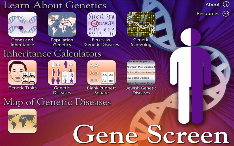 gene screen ipad