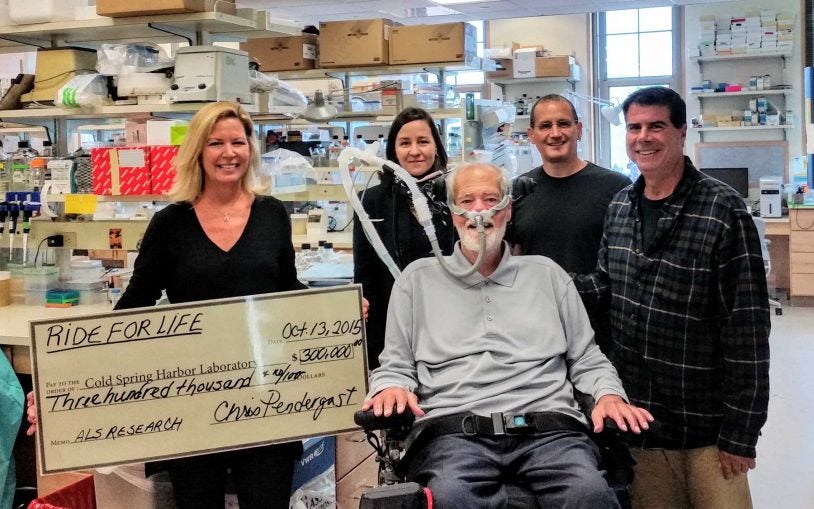 Ride For Life gives $300,000 for ALS research at Cold Spring Harbor Laboratory (CSHL)