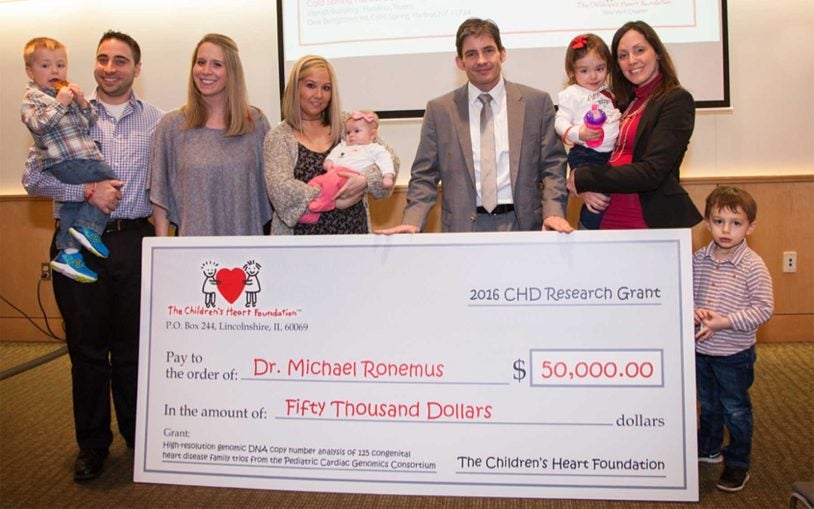 The Children’s Heart Foundation awards $50,000 to CSHL researcher
