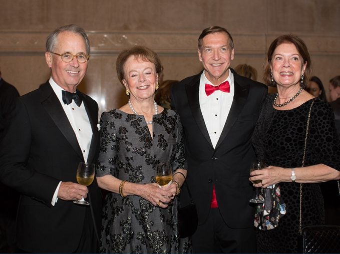 Paul and Robin Vermylen, Stony Brook President Sam Stanley, Liz Watson