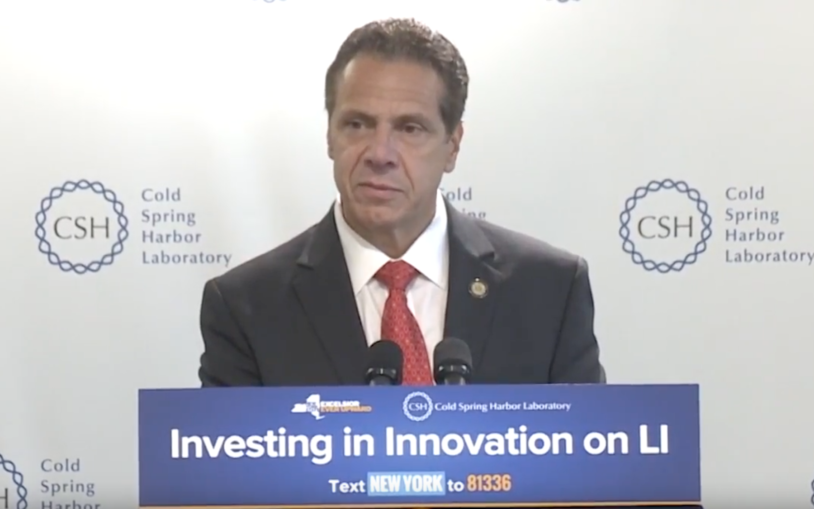 NY Governor Andrew Cuomo on investing in innovation at Cold Spring Harbor Laboratory