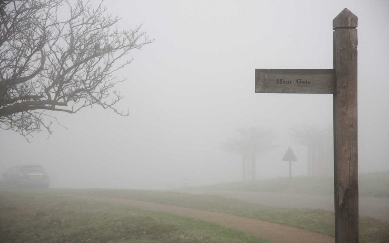 Foggy sign