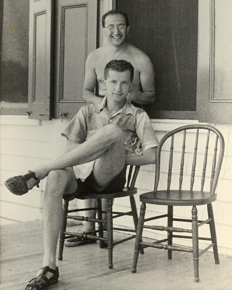 Luria and Delbruck Jones Porch 1953