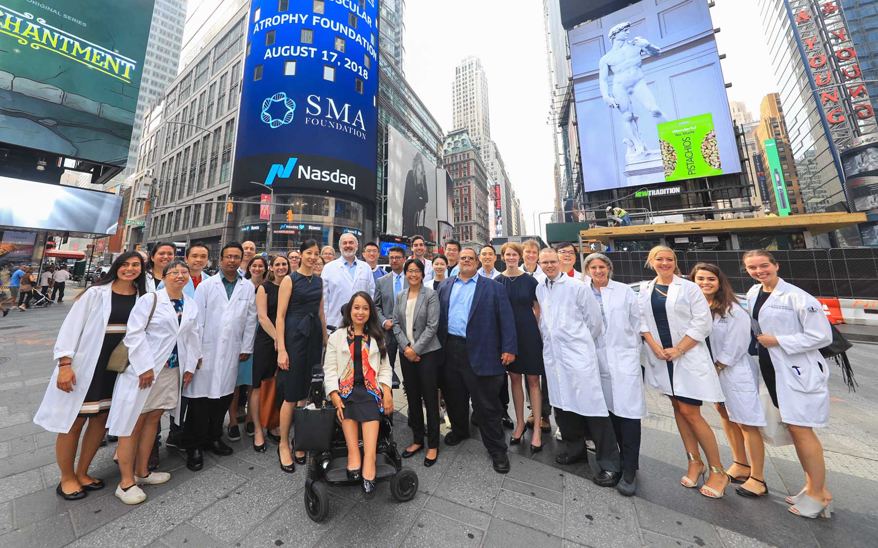Adrian Krainer and lab at Nasdaq