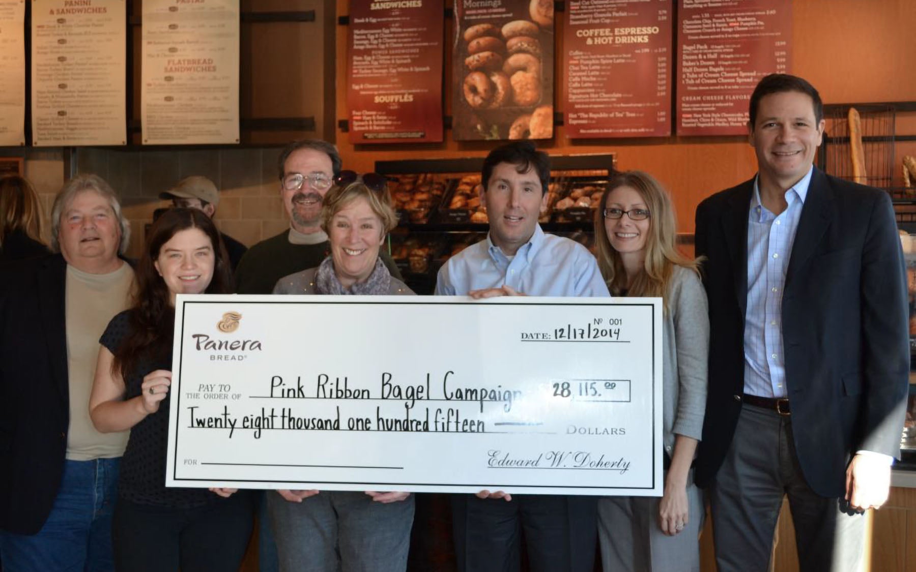 Panera Bread Pink Ribbon Bagel Campaign