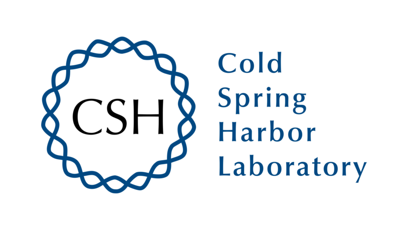 graphic of Cold Spring Harbor Laboratory logo blue text on white background