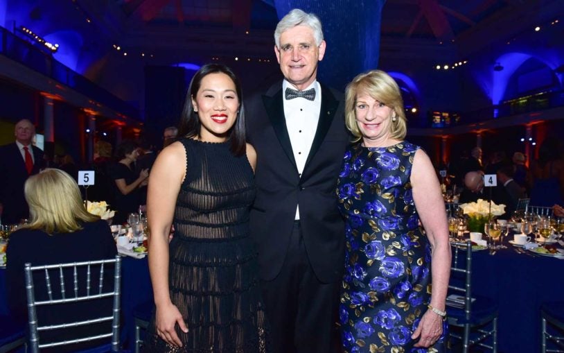 Dr. Priscilla Chan, Dr. Bruce Stillman, and Marilyn Simons