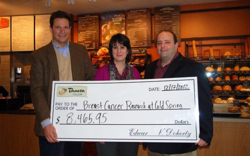 Panera Bread raises nearly $8,500 for breast cancer research at CSHL