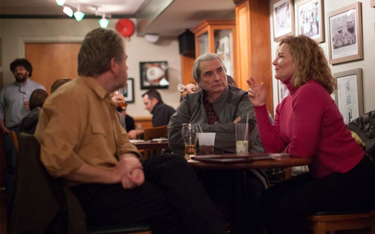 photo of Dave Stewart, Dick McCombie, Elaine Mardis