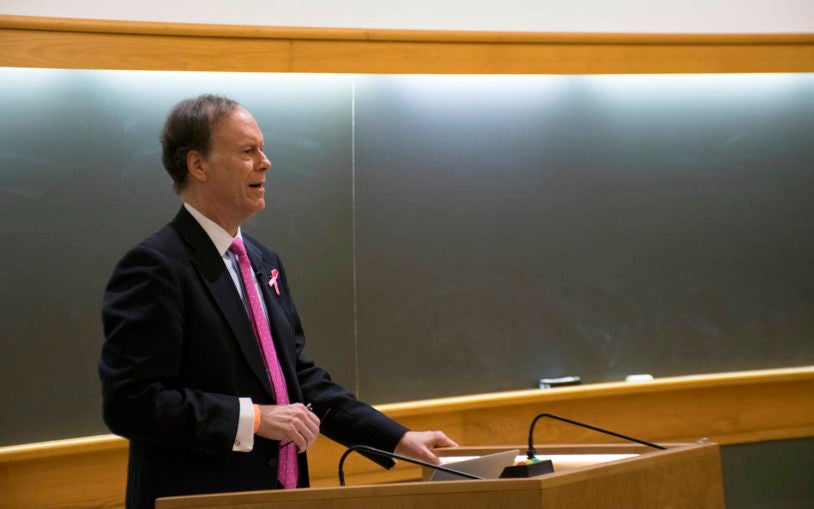 Nobel laureate William Kaelin draws a crowd