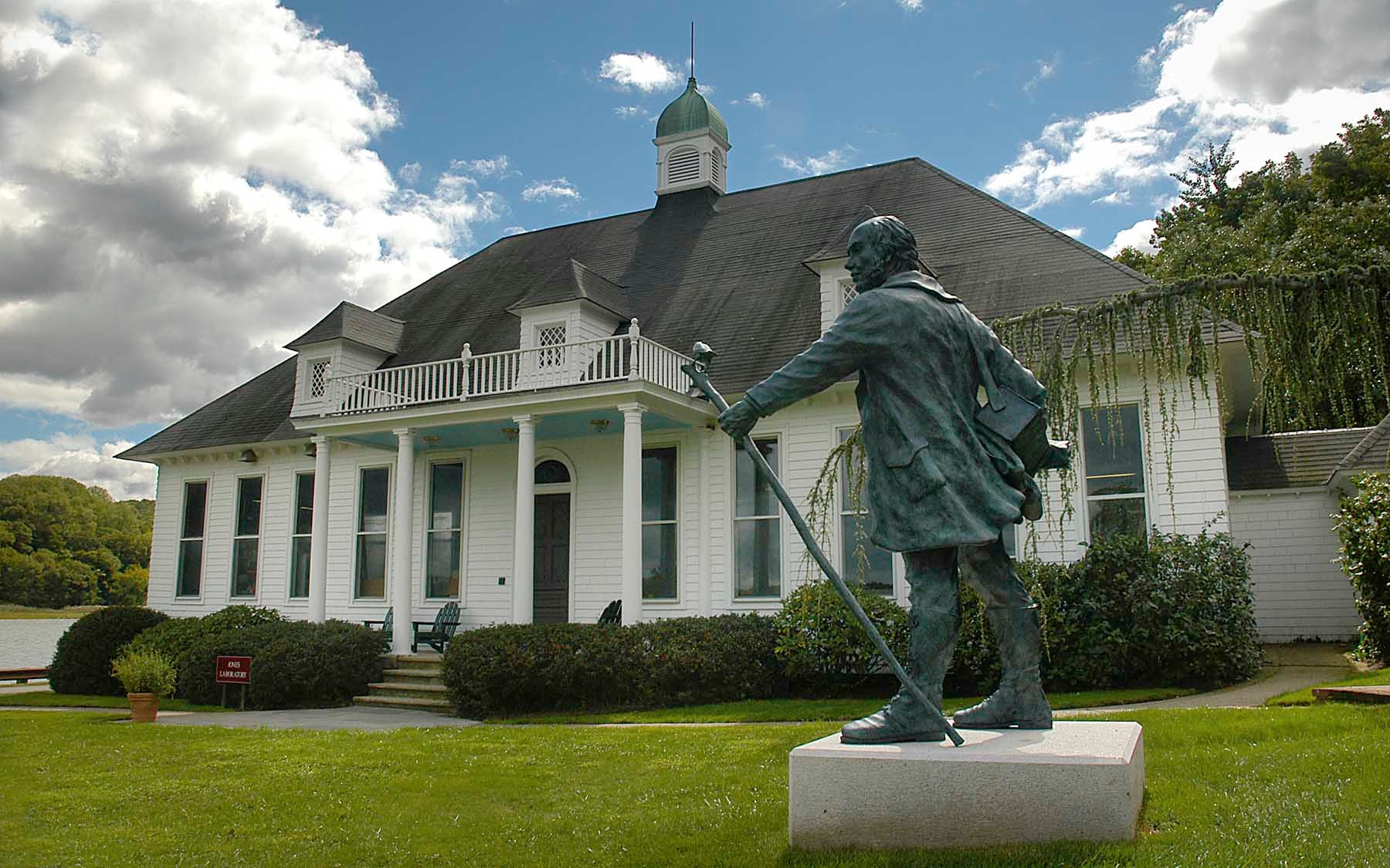 Photo of Charles Darwin statue