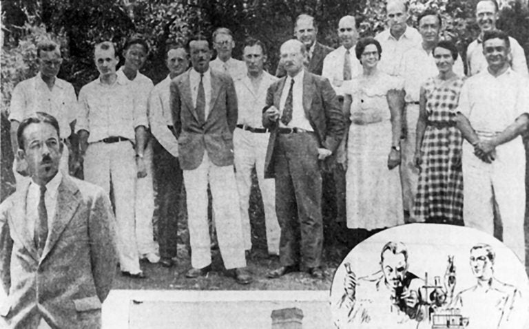 photo of the attendees at the first CSHL Symposium, 1933