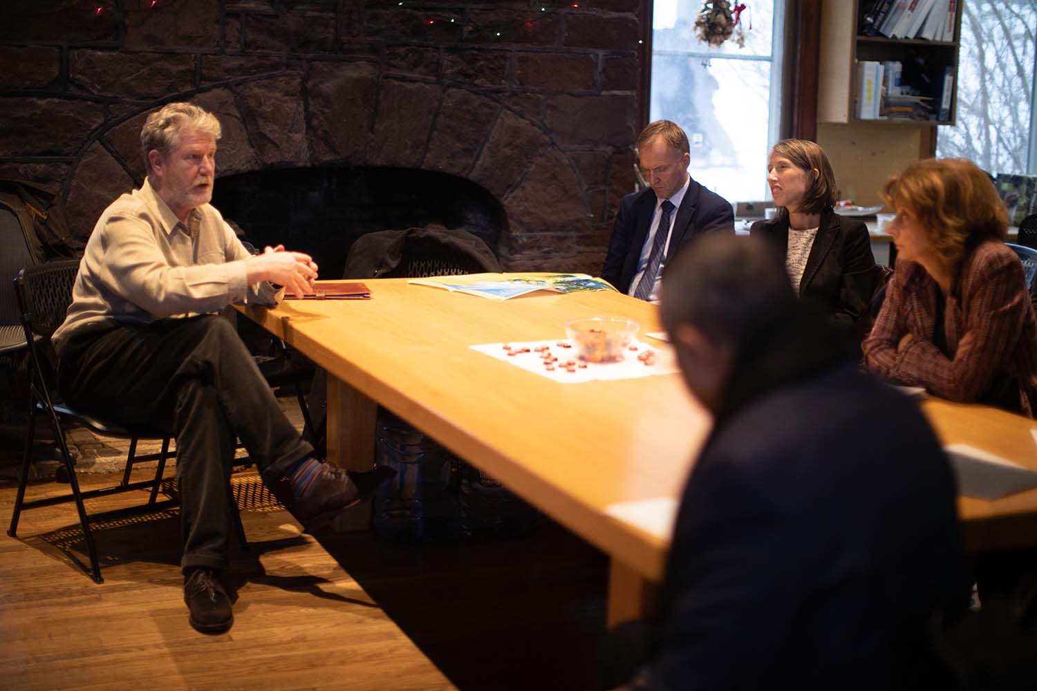 photo of David Stewart with UN delegates