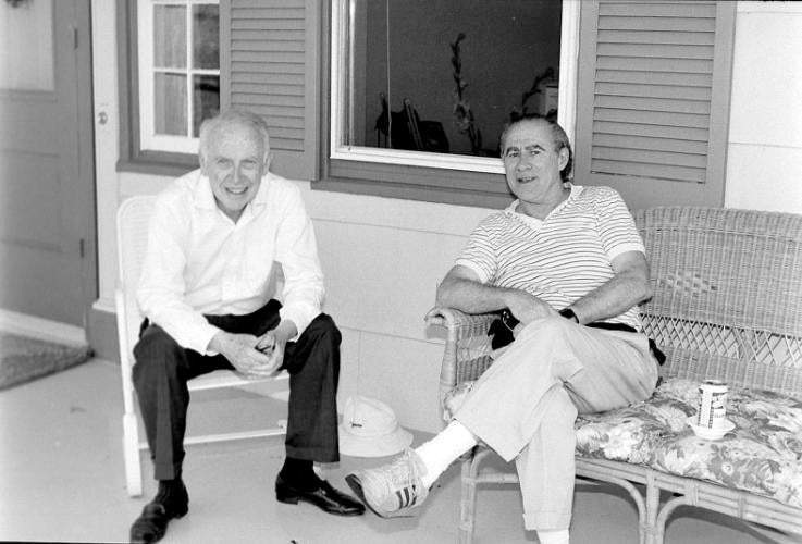 photo of Jim Watson and Norton Zinder 1991