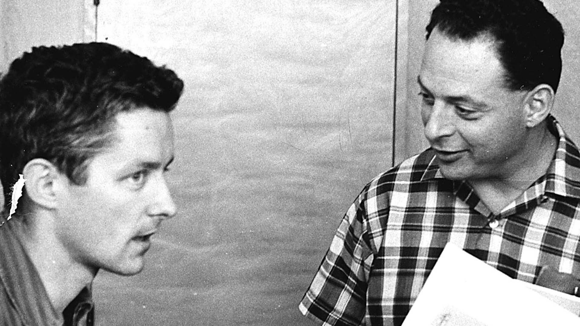 photo of Yanofsky and Chamberlin 1966 CSH Symposium