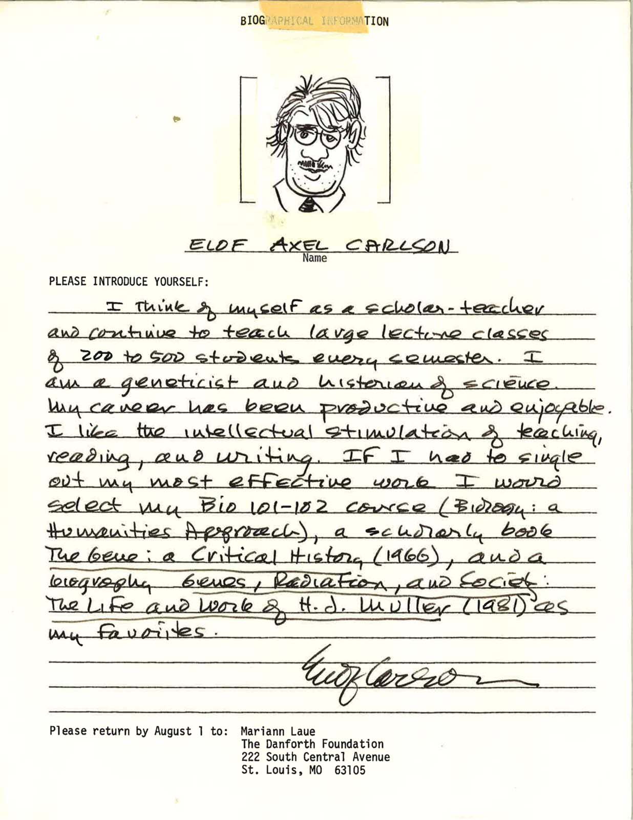 image of Elof statement self portrait
