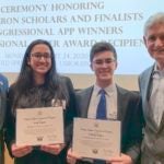 photo of Tom Suozzi, Bruce Stillman, Sejal Gupta, and William Borges