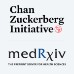 graphic of Chan Zuckerberg Initiative and medRxiv logos