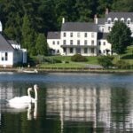 photo of CSHL campus from across the harbor