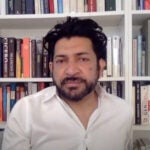 photo of Siddhartha Mukherjee virtually discussing his book The Gene