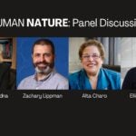 Panelist photos of Jennifer Doudna, Zachary Lippman, Alta Charo, and Elliot Kirschner in a hero image