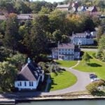 aerial photo of the Cold Spring Harbor Laboratory campus