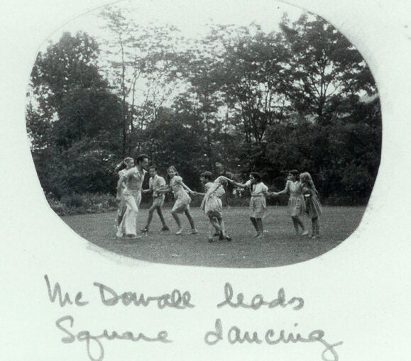 photo of people square dancing