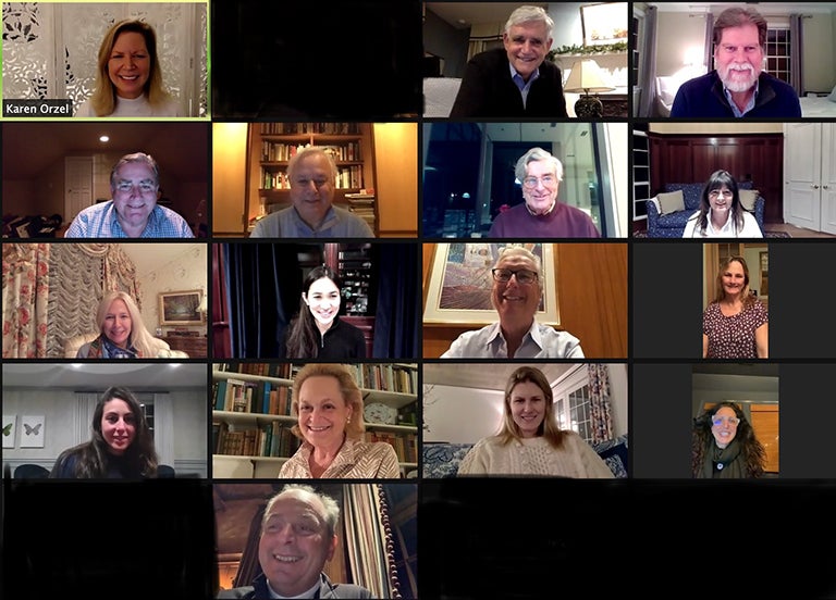 photo of the 2021 CSHL Association Directors from a Zoom call
