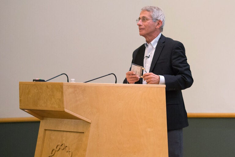 photo of Dr. Fauci at CSHL