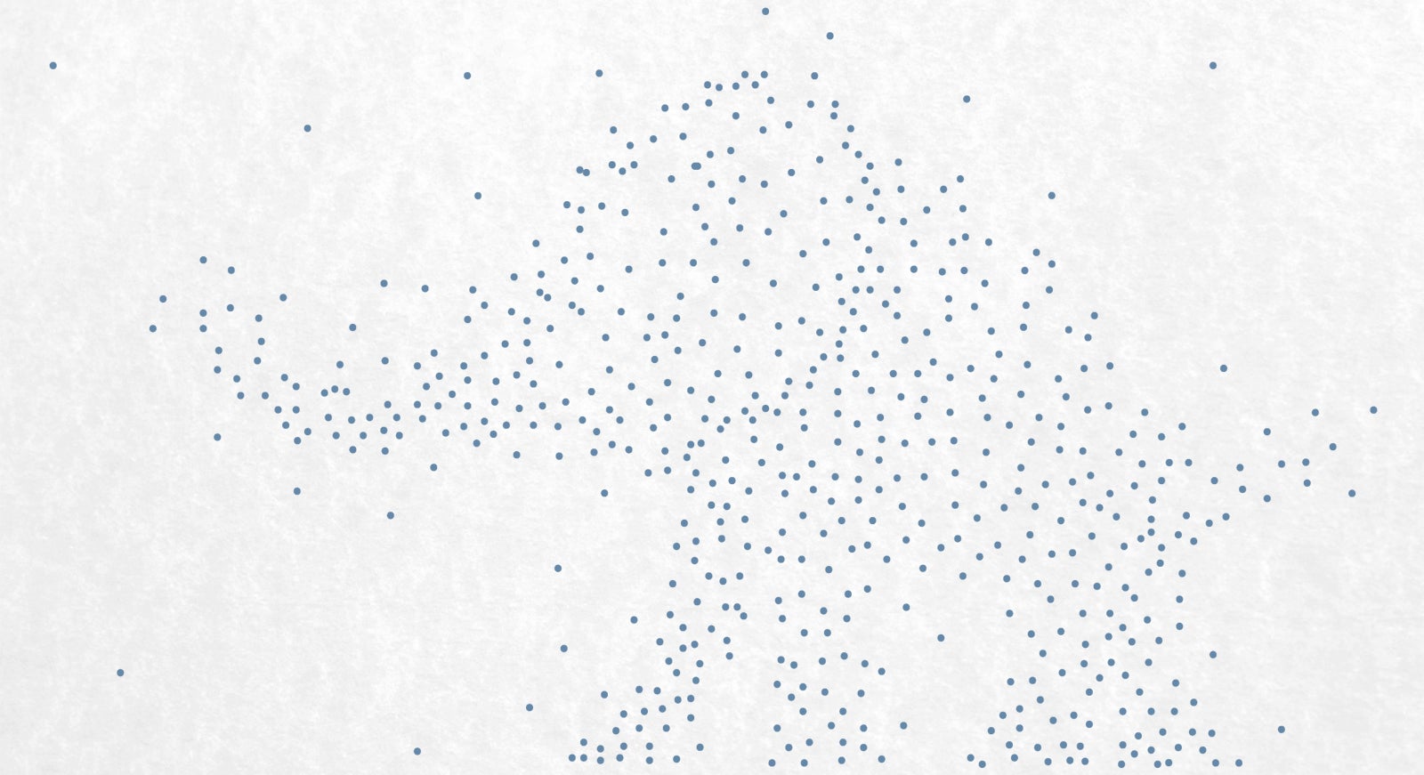 illustration of elephant made up of dots