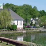 photo of the seawall in front of the Jones building at CSHL