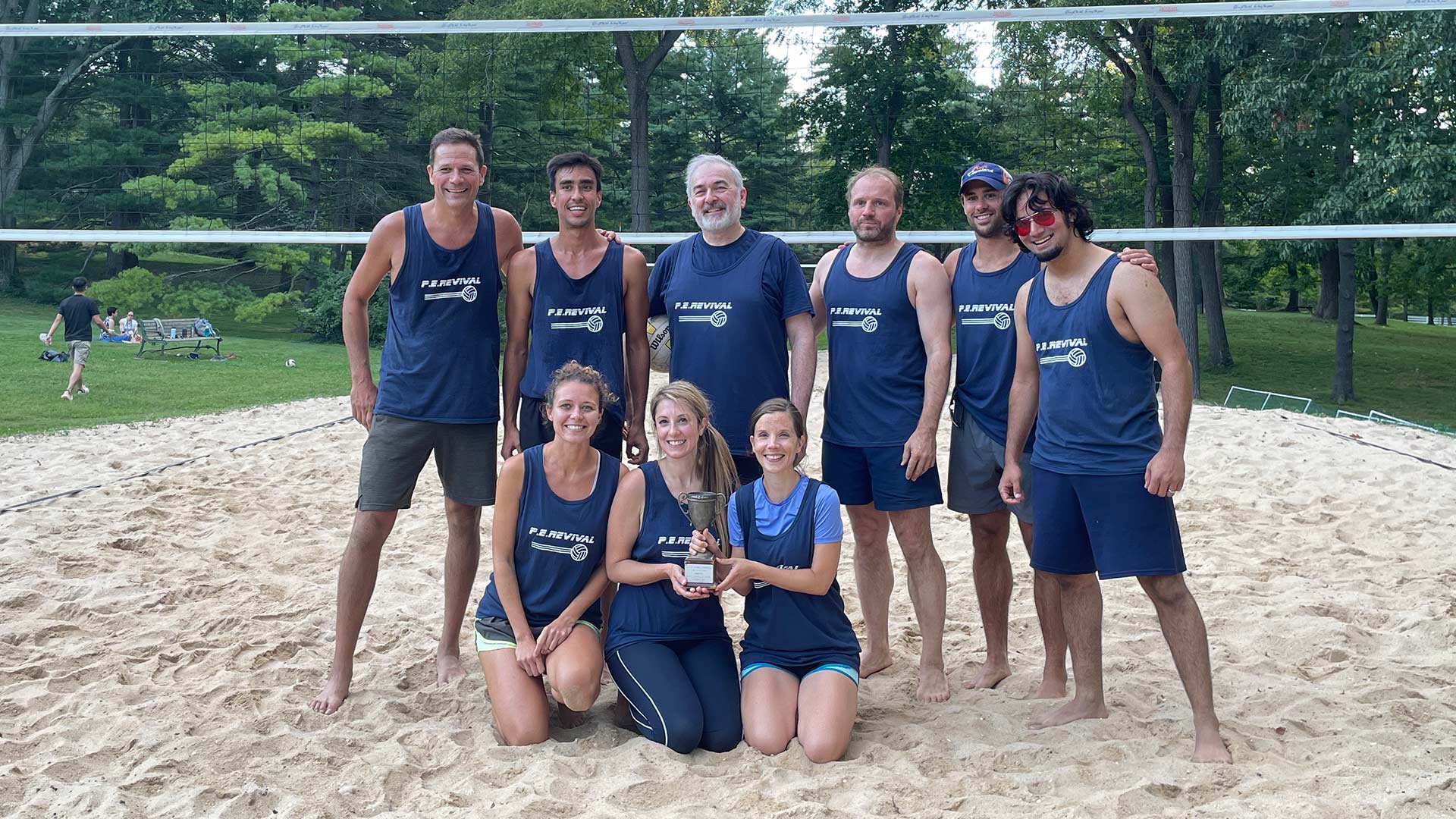 photo of the CSHL 2021 summer volleyball champions