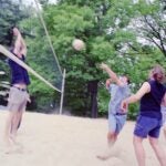 photo of volleyball participants, 2001