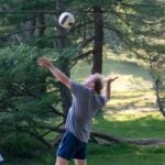 photo of Tobias Janowitz at the 2021 CSHL volleyball gane