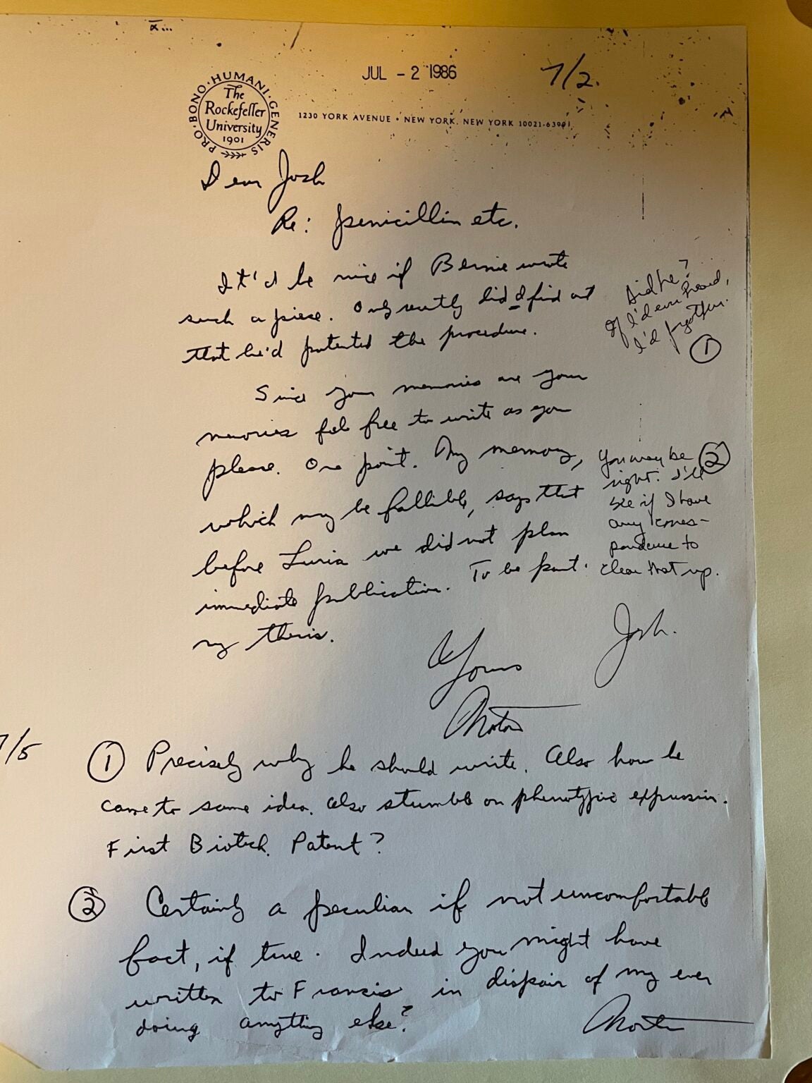 Exploring the Norton Zinder Collection Penicillin, Auxotrophic Mutants