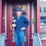 photo of Peter Schwind with Tiernan Cup in Orient, NY