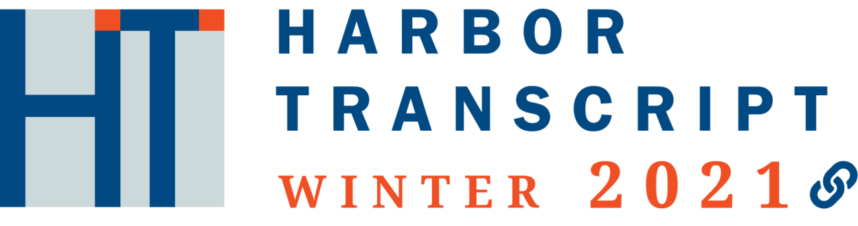 image of the Harbor Transcript logo Winter 2021 edition