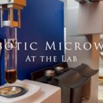 video still from robotic microwave at the lab
