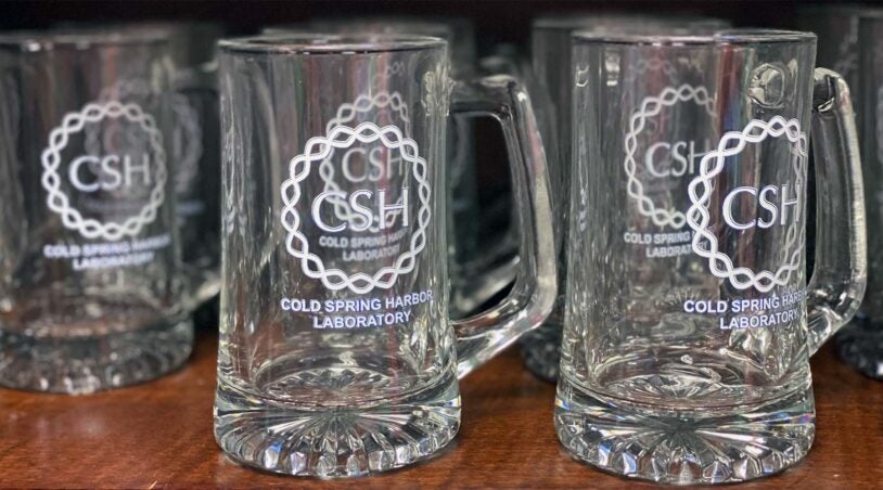 photo of CSHL bookstore mugs