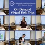 photos of several field trip demonstrations by the DNA Learning Center