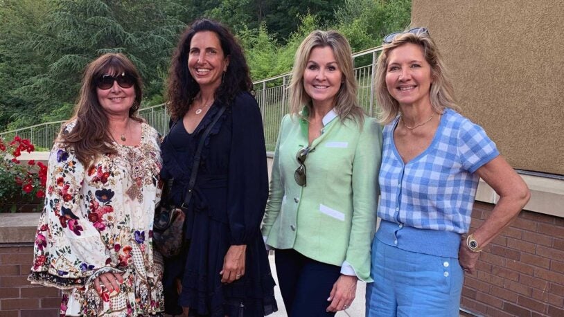 photo of Debra Del Vecchio, Alicia Zarou Scanlon, Mary Striano, and Terri Keogh at CSHL