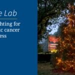 Image of tree lighting for pediatric cancer awareness