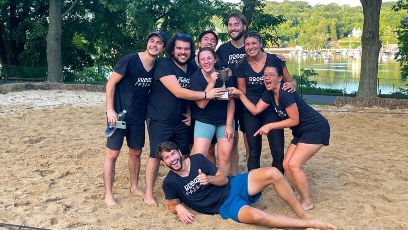 Breast cancer team wins CSHL beach volleyball championship