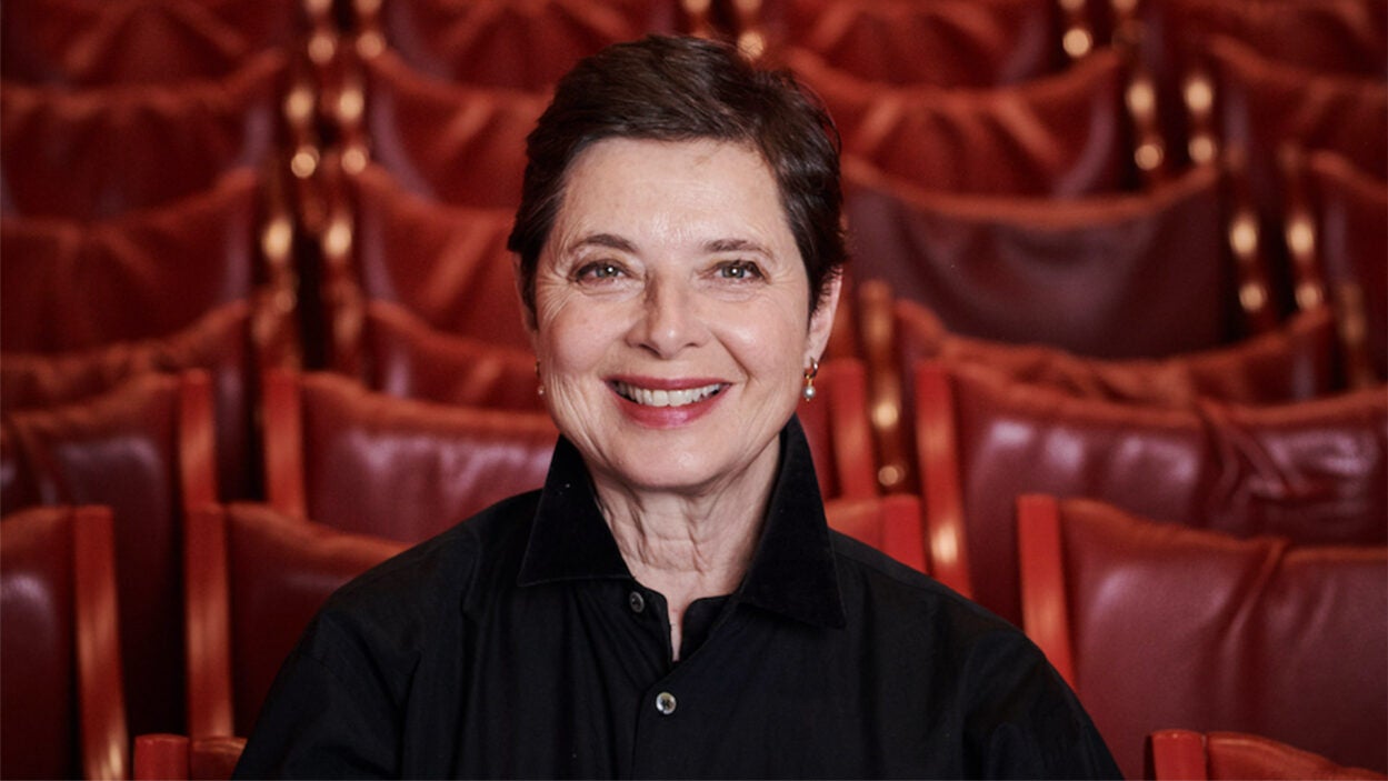 Image of Isabella Rossellini in theater