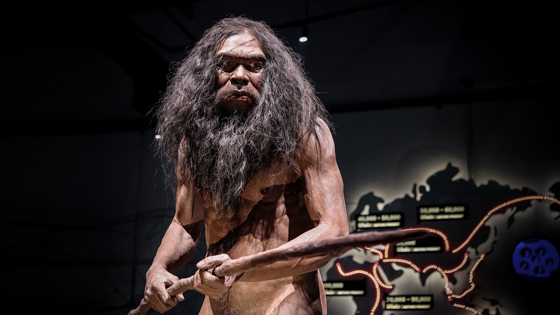 Photo of ancient human man