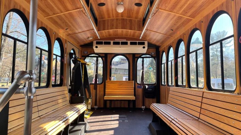 Photo of CSHL trolley interior