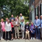 image of CSHL Helix Society members at the Robertson House at the Banbury Center