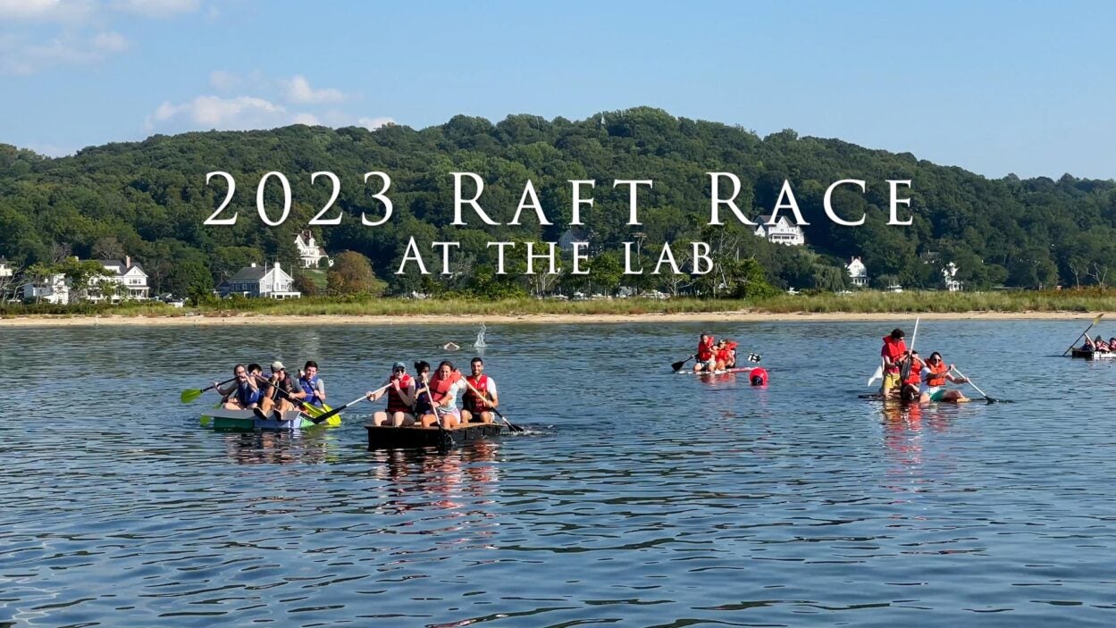 image of the 2023 CSHL raft race